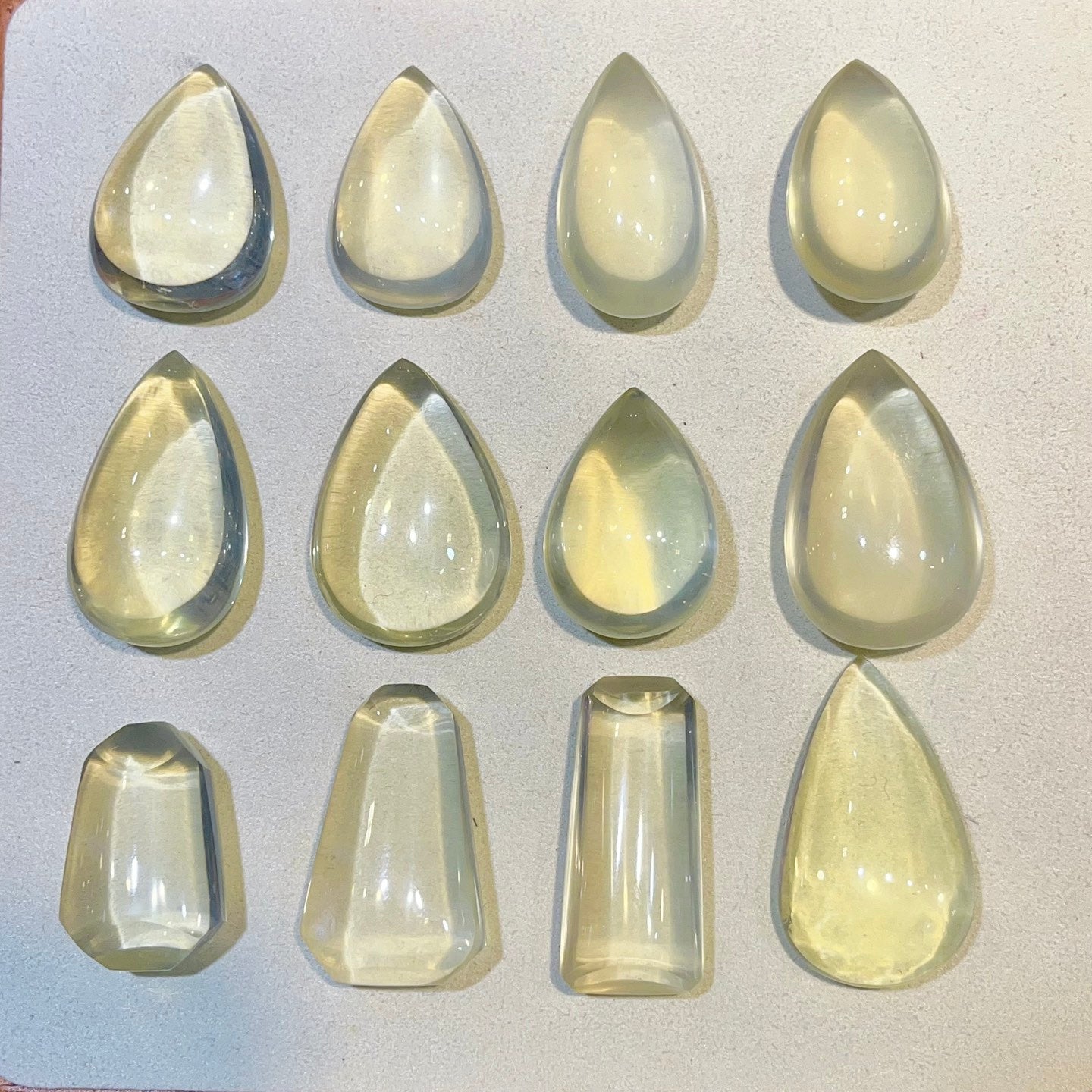 Natural yellow crystal personalized pendant