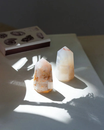 Bloom Within Blossom Agate Mini Gemstone Tower