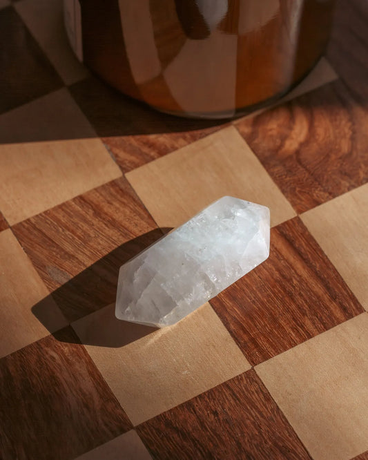 Twin Beam Quartz Double Point Crystal