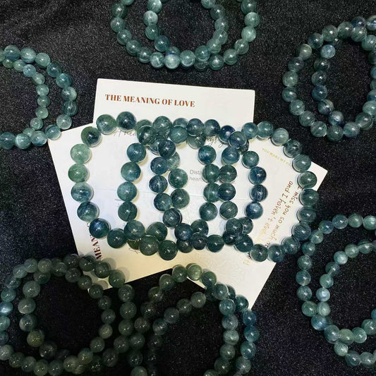 Blue and green crystal bracelet