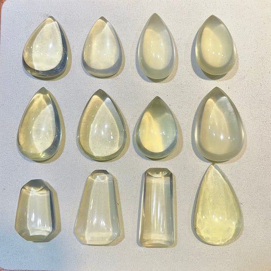 Natural yellow crystal personalized pendant